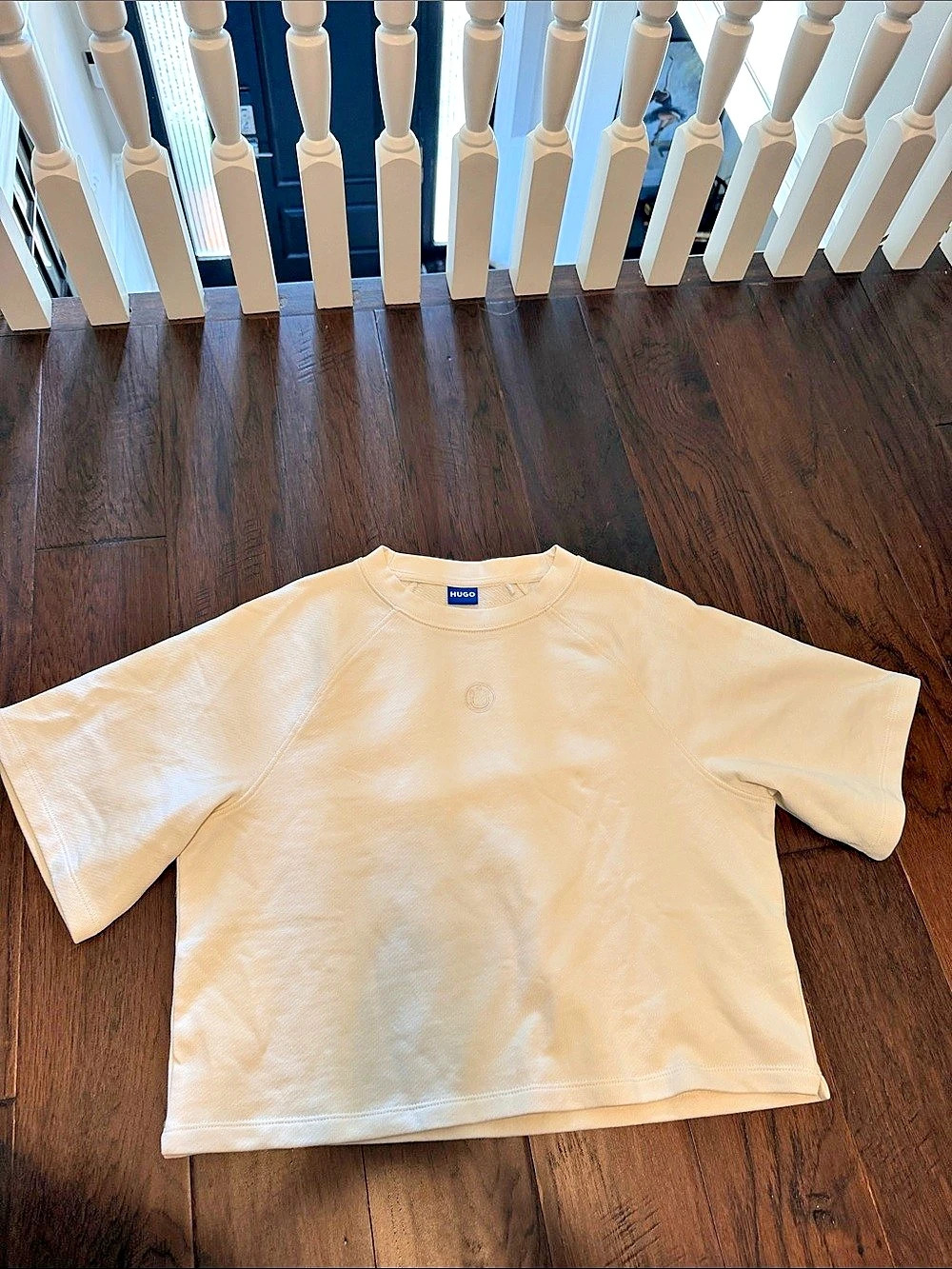 Hugo Short Sleeve Terry Tee in Cream